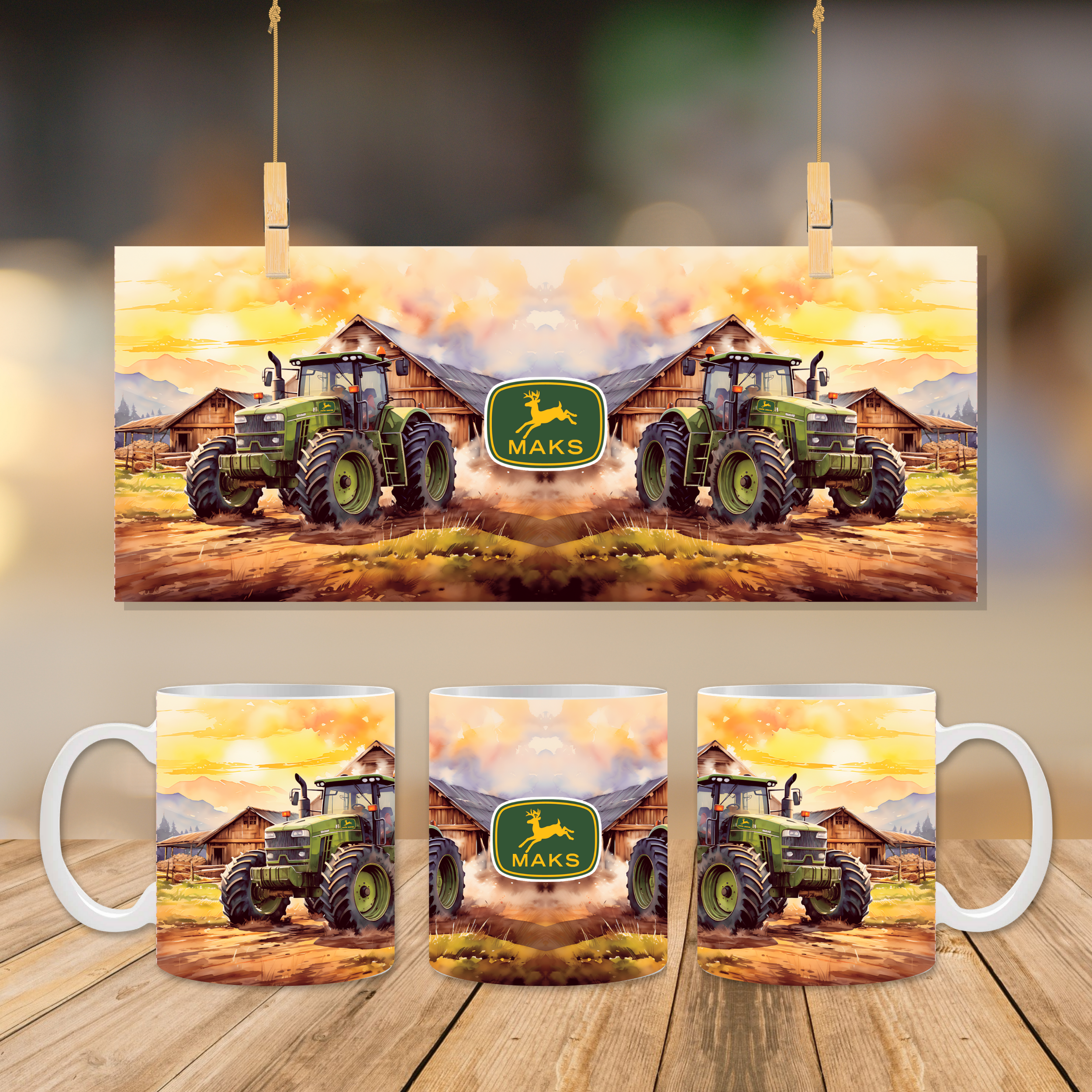Kubki john Deere